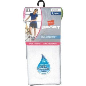 Womens cool comfort sport crew socks